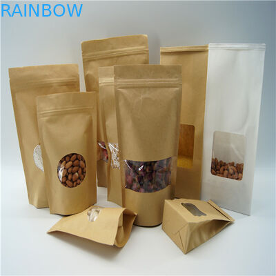 Túi giấy hình oval tùy chỉnh / Bao bì bột gạo Protein