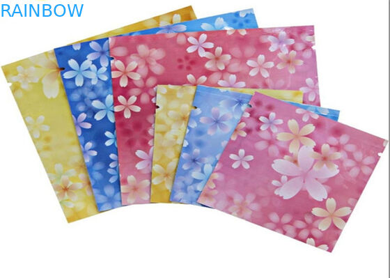 Bao bì tùy chỉnh Three Side Seals màu hồng Túi đựng mỹ phẩm