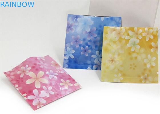 Bao bì tùy chỉnh Three Side Seals màu hồng Túi đựng mỹ phẩm