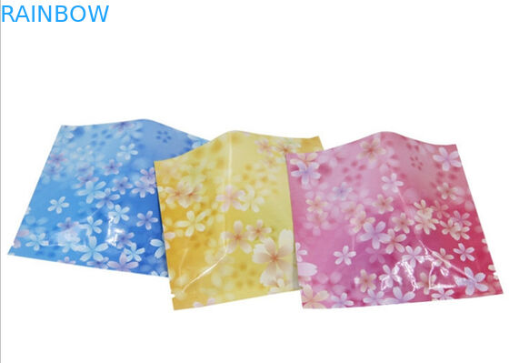 Bao bì tùy chỉnh Three Side Seals màu hồng Túi đựng mỹ phẩm