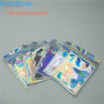 Bao bì túi niêm phong ba mặt, túi đựng mỹ phẩm nhỏ có khóa kéo