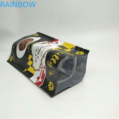 Stand Up Snack Bag Bao bì Ba góc Con dấu tròn với Zipper