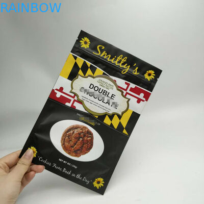 Stand Up Snack Bag Bao bì Ba góc Con dấu tròn với Zipper