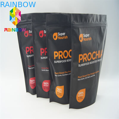 Tùy chỉnh in túi đứng lên Xé rãnh cho đồ ăn nhẹ / kẹo / bánh quy