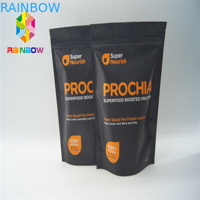 Tùy chỉnh in túi đứng lên Xé rãnh cho đồ ăn nhẹ / kẹo / bánh quy