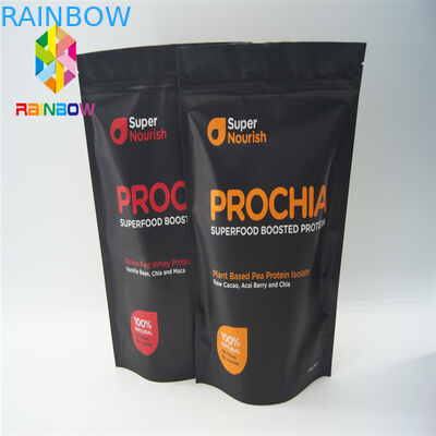 Tùy chỉnh in túi đứng lên Xé rãnh cho đồ ăn nhẹ / kẹo / bánh quy