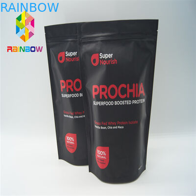 Tùy chỉnh in túi đứng lên Xé rãnh cho đồ ăn nhẹ / kẹo / bánh quy