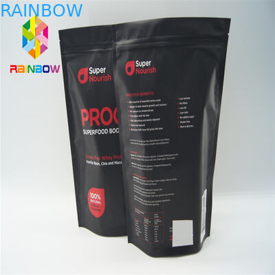 Tùy chỉnh in túi đứng lên Xé rãnh cho đồ ăn nhẹ / kẹo / bánh quy