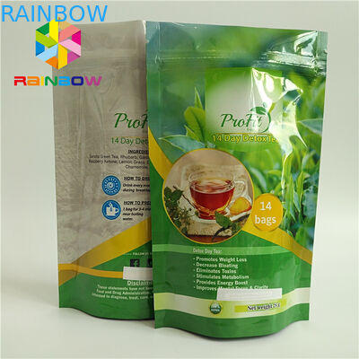 Cấp thực phẩm Đứng lên Zipper Zipper Nhựa nhiệt kín cho trà / cà phê