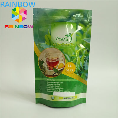 Cấp thực phẩm Đứng lên Zipper Zipper Nhựa nhiệt kín cho trà / cà phê