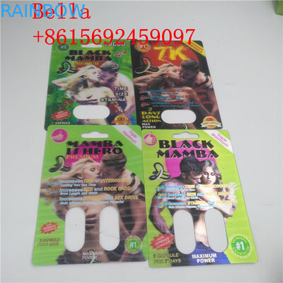 Bao bì vỉ nhựa đen cho nam Bao bì viên nang
