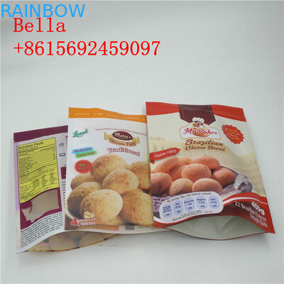 Zip Lock Túi đóng gói Snack FAD chứng nhận với đáy rõ ràng