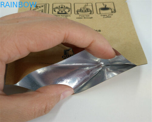 Mặt trước Túi giấy tùy chỉnh rõ ràng cho bột / kẹo / cà phê