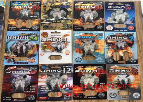 Thuận tiện Rhino Pills Gói vỉ đóng gói với hiệu ứng bề mặt nổi