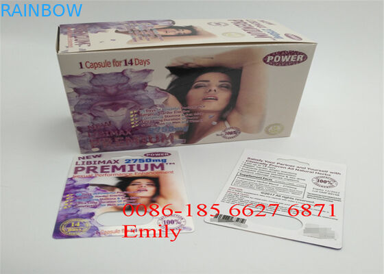 Chất liệu giấy Bao bì thẻ vỉ cho tất cả các viên nang sức mạnh dương vật FX9000
