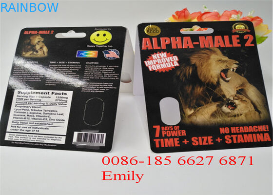 Bao bì vỉ OEM để tăng cường bao bì viên nang Max Man