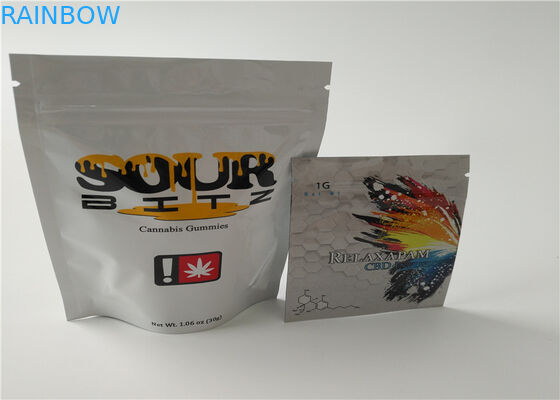 Mông đóng cửa Thảo dược hương Bao bì In ấn ống đồng với kín kín Zipper Zipper