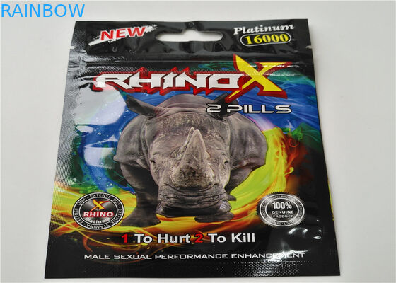 Rhino Enhancer Herbal Incense Bao bì mờ kết thúc với dây kéo có thể đóng lại