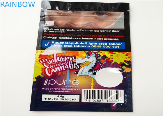 THC Resealable bao bì hương thảo mộc, túi nhựa Zipper cho bao bì thuốc