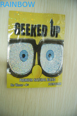 Amber Lá Hương thảo dược Bao bì, Bảo mật Ba mặt Túi 4g