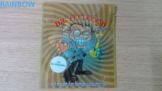 Amber Lá Hương thảo dược Bao bì, Bảo mật Ba mặt Túi 4g