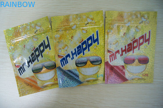 Túi nhựa có khóa kéo thực phẩm 8 màu cho sản phẩm CBD 46 * 33 * 30cm