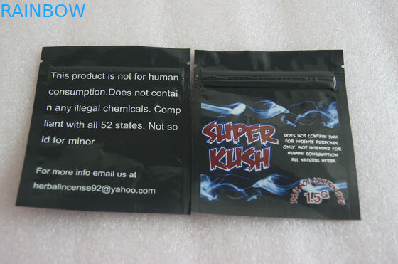 Bao bì thảo dược High Barrier, Vật liệu PE Túi nhựa Zipper