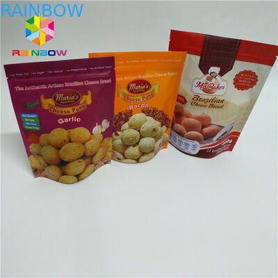 Túi đứng đầy màu sắc Matt Surface với Top Ziplock Tear