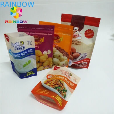 Túi đứng đầy màu sắc Matt Surface với Top Ziplock Tear