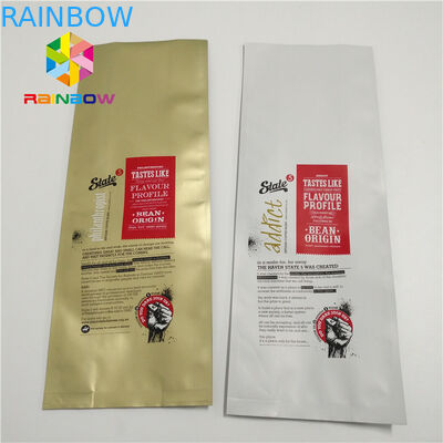 Túi nhựa kích thước lớn Bao bì, túi nhôm có van Quad Seal Side