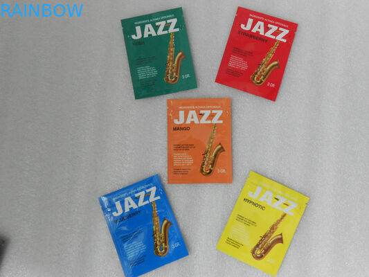 Gói túi nhựa có khóa kéo với chất liệu thực phẩm có màu CMYK