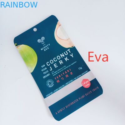 Mylar Zipper Tùy chỉnh In Snack Túi nhựa nguyên chất cho dừa Jerk / trái cây khô