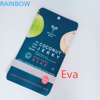 Mylar Zipper Tùy chỉnh In Snack Túi nhựa nguyên chất cho dừa Jerk / trái cây khô