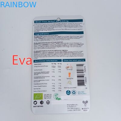 Mylar Zipper Tùy chỉnh In Snack Túi nhựa nguyên chất cho dừa Jerk / trái cây khô