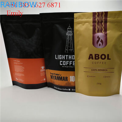 Dây kéo túi giấy đóng gói 250g 500g với các van một chiều