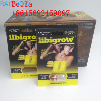 Tùy chỉnh bao bì thẻ 3D vỉ Chất liệu nhựa cho viên nang tình dục / viên thuốc