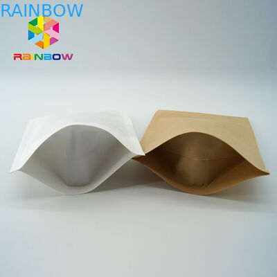 Bao bì đồ ăn nhẹ nhỏ cá nhân giấy Kraft màu nâu tùy chỉnh cho bắp ngô