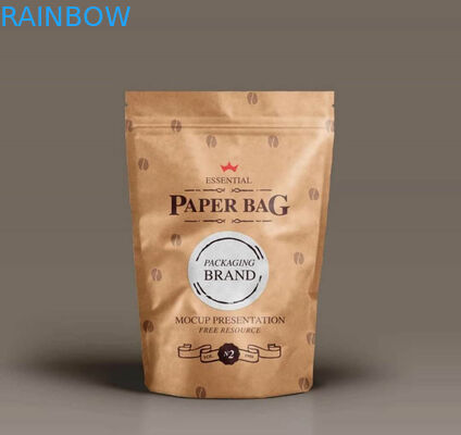 Bao bì đồ ăn nhẹ nhỏ cá nhân giấy Kraft màu nâu tùy chỉnh cho bắp ngô