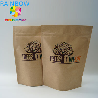 Bao bì đồ ăn nhẹ nhỏ cá nhân giấy Kraft màu nâu tùy chỉnh cho bắp ngô