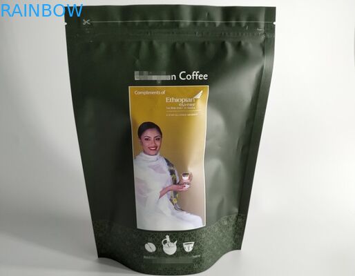 Nhiều lớp túi nhựa tùy chỉnh Bao bì Zipper Top Niêm phong với Van