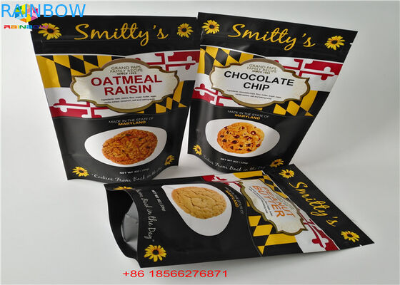 Túi nhôm Lá Túi nhựa Bao bì Ba mặt kín với Ziplock