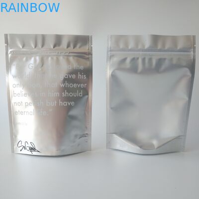 Túi nhựa Ziplock Bao bì Tear Notch Nhỏ Ba mặt kín