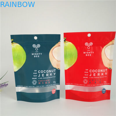 Túi nhựa Ziplock Bao bì Tear Notch Nhỏ Ba mặt kín