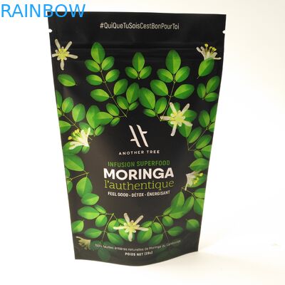 Túi nhựa Ziplock Bao bì Tear Notch Nhỏ Ba mặt kín