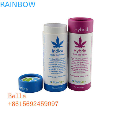 Vòng CBD Oil Paper Box Bao bì hình trụ Hình trụ Logo tùy chỉnh cho thảo dược