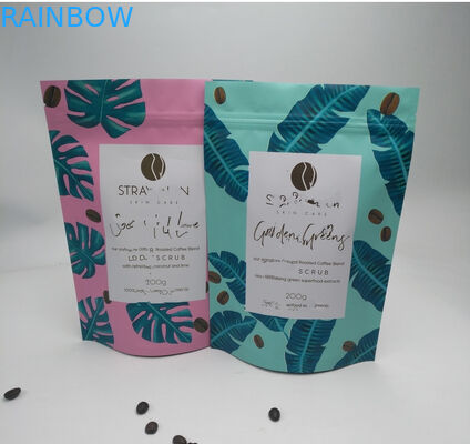 Cấp thực phẩm Đứng lên túi Túi nhựa Tùy chỉnh mờ Kết thúc cho đóng gói trà