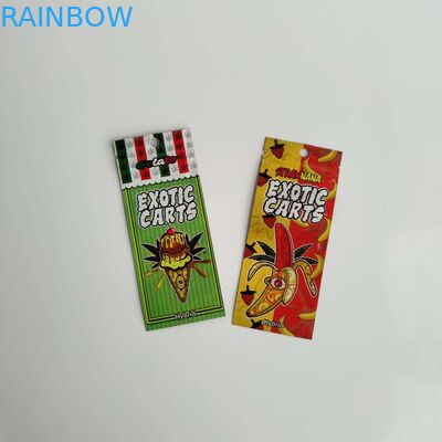Zip Vape Oil Pen Cartridge Túi có thể bịt kín Bao bì Logo Tùy chỉnh với cửa sổ rõ ràng