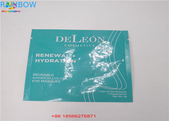 Mờ mờ Hologram Lá Zip Khóa Túi Mặt nạ Mặt nạ Mỹ phẩm Mẫu phẳng Túi