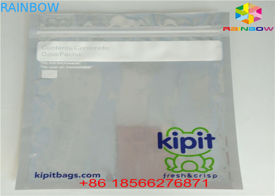 Glossy Silver Stand Up Túi nhôm Lá Bao bì Túi Vật liệu nhựa trong