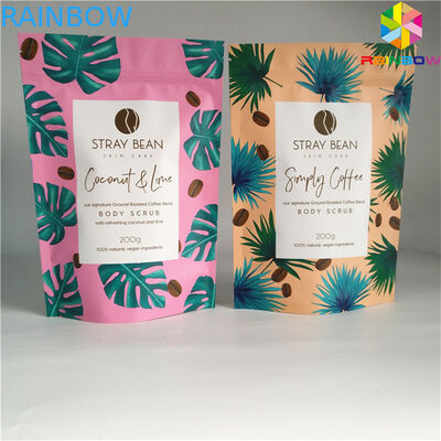 tùy chỉnh Logo riêng của bạn In túi bao bì bằng nhôm với túi dưới đáy túi Túi dưới cùng túi rõ ràng dây kéo túi